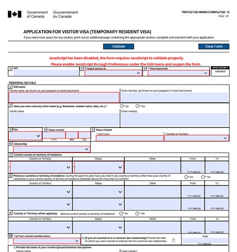 imm 5257|Application for a temporary resident visa (IMM 5257) .